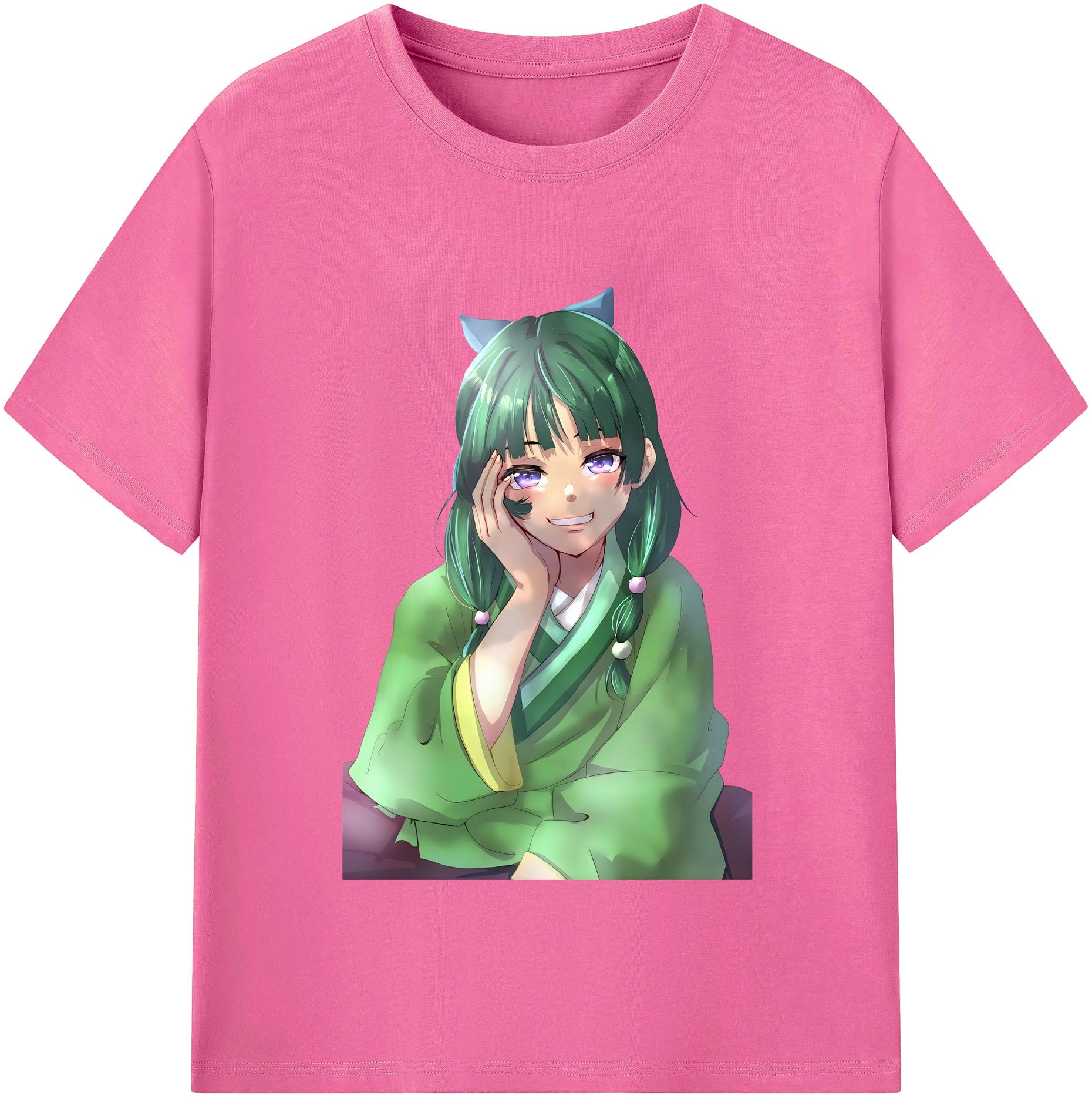 （画像用） 薬屋のひとりごと The Apothecary Diaries レディースカジュアルプリントTシャツ（綿100％）